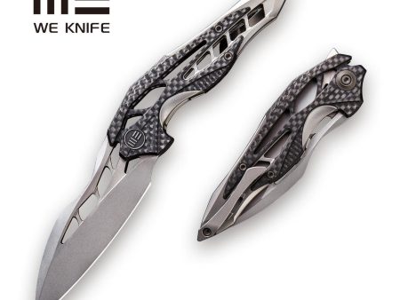 WEKNIFE Arrakis Flipper Knife Titanium & Carbon Fiber Handle (3.45  M390 Blade) 906CF-C Supply