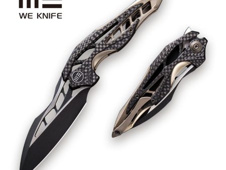 WEKNIFE Arrakis Flipper Knife Titanium & Carbon Fiber Handle (3.45  M390 Blade) 906CF-B Supply