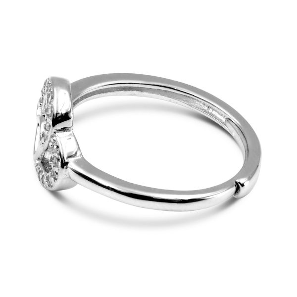 Zarkan Inception Heart Pure Silver Zircon Ring For Cheap