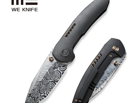 WEKNIFE Trogon Thumb Stud Knife Titanium Handle (3.2  Damasteel Blade) WE22002B-DS1 Hot on Sale