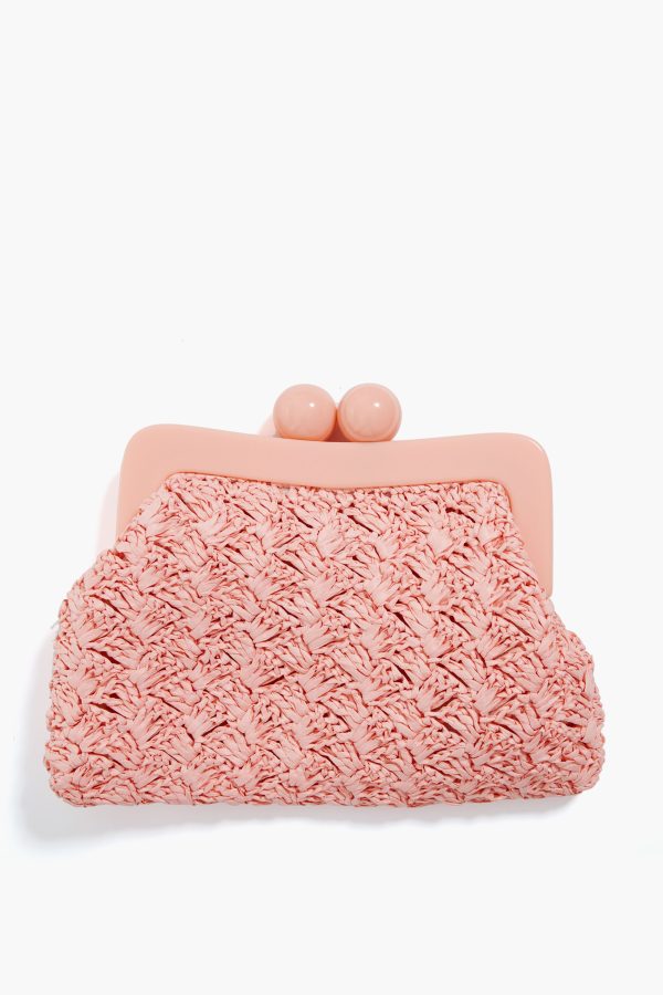 Peach Mina Clutch on Sale