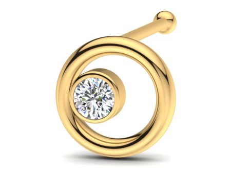 0.03 carats Diamond Nose Screw 18k Gold IGI Certification Online Hot Sale