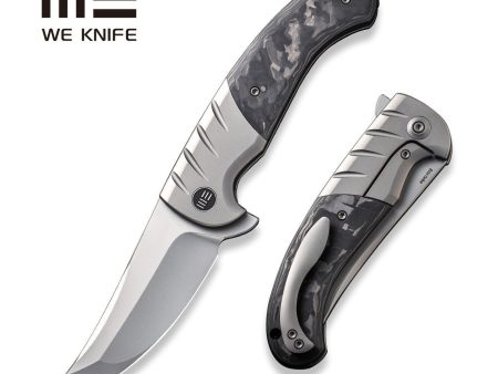 WEKNIFE Curvaceous Flipper Knife Titanium & Carbon Fiber Handle (3.70  CPM 20CV Blade) WE20012-1 For Discount