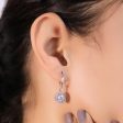 Circle American Diamond 925 Silver Earrings Sale