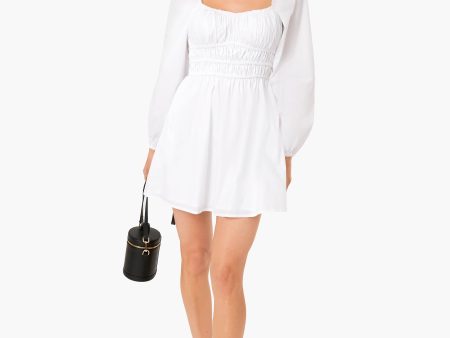 White Paloma Mini Dress Cheap