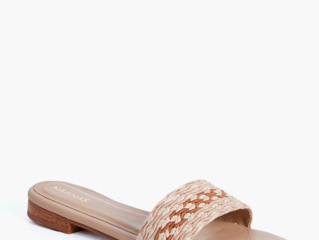 Almond Taboga Multi Color Raffia Sandal Online Sale